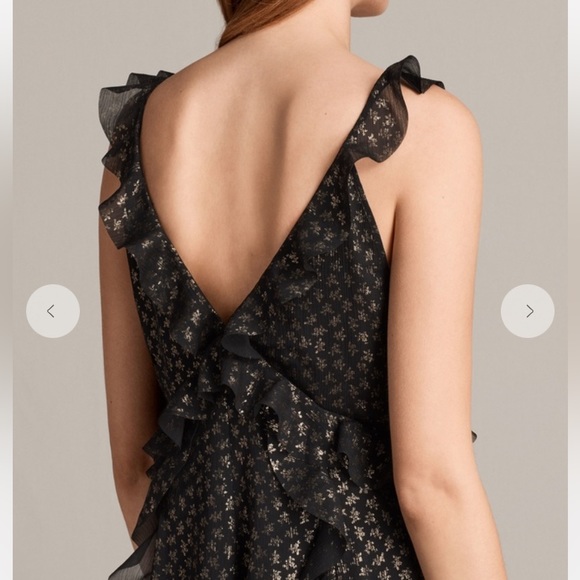 ALL SAINTS Darrell ruffel dress - Picture 5 of 6
